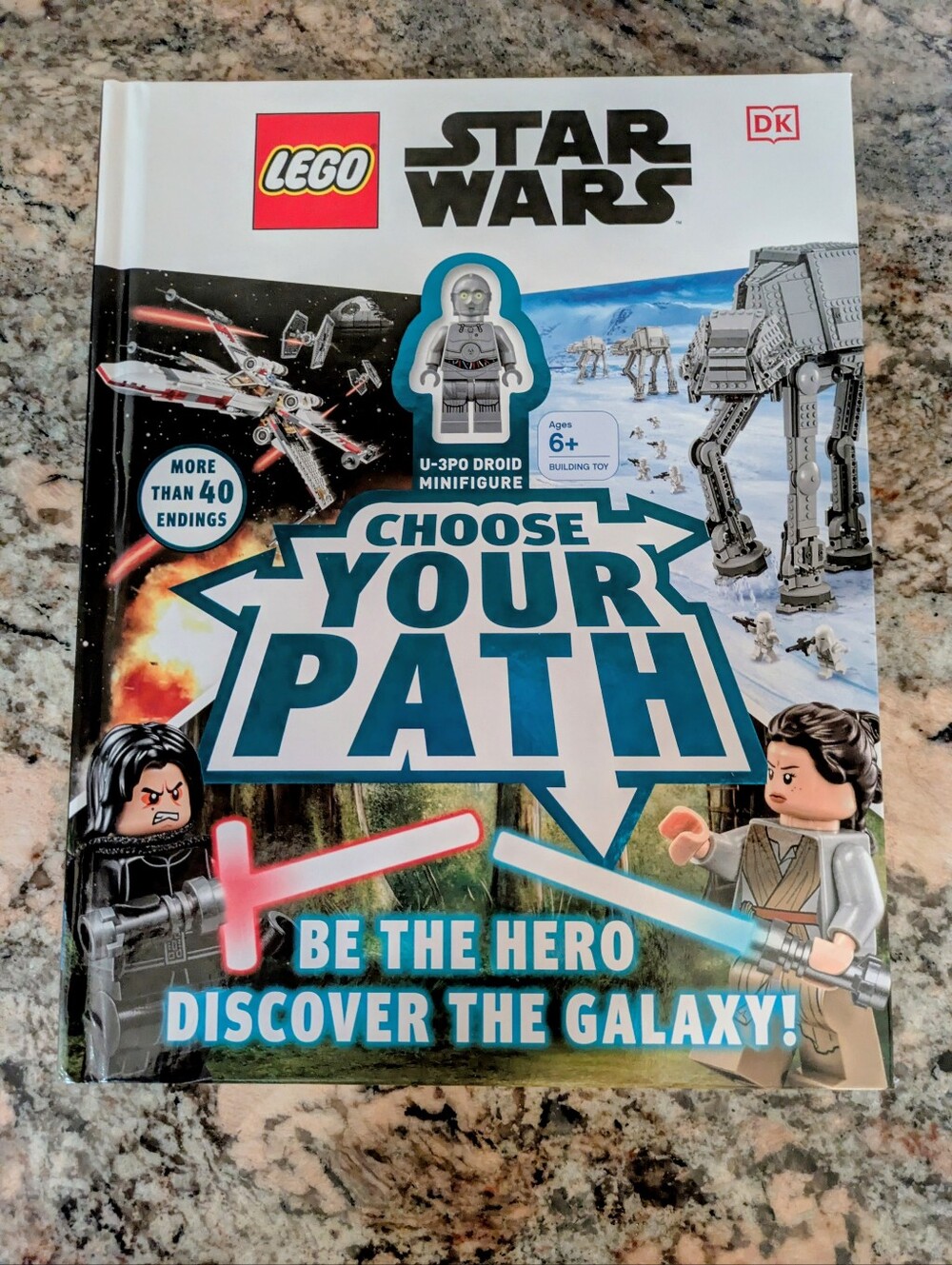 NWT Lego Star Wars Book with Figure